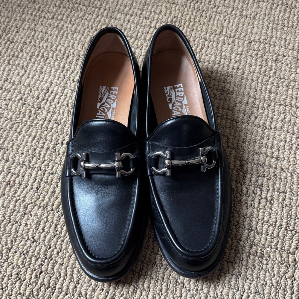 Salvatore Ferragamo Ottone Gancini-Buckle Loafers